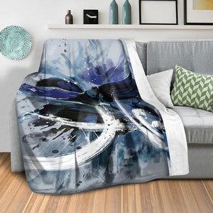 Tranquility Brushed Blanket Blanket Clock Canvas