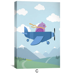 Travel Tales Canvas Art C / 12 x 18in / Canvas Clock Canvas