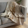 Tree in the Paint Blanket Blanket Clock Canvas
