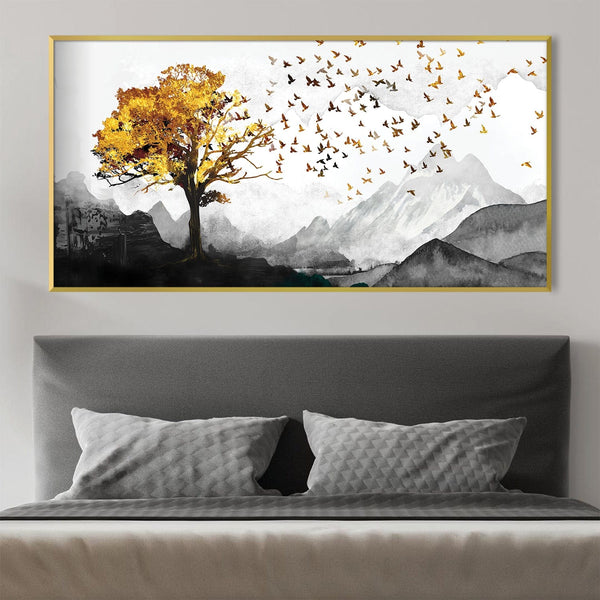 Tree of Flight Canvas Art Clock Canvas