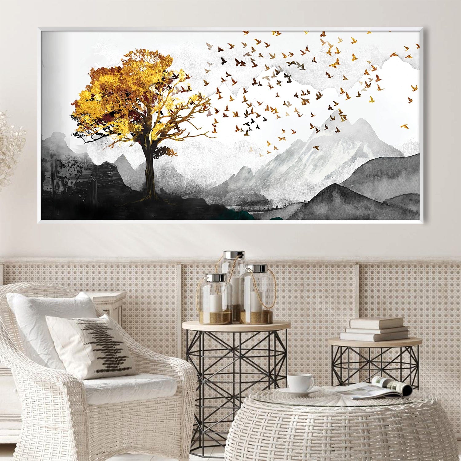 Tree of Flight Canvas Art Clock Canvas
