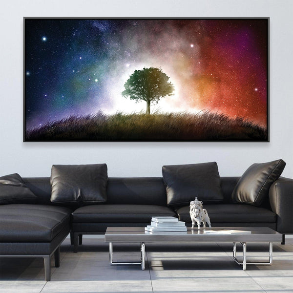 Tree of Light Canvas Art Clock Canvas