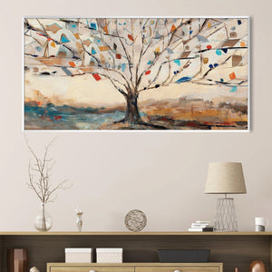 Tree of Shapes Canvas Art Clock Canvas