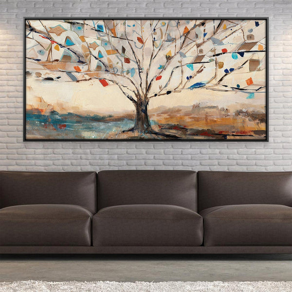 Tree of Shapes Canvas Art Clock Canvas