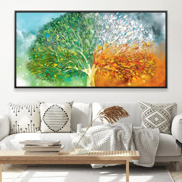 Tree Stages Canvas Art Clock Canvas