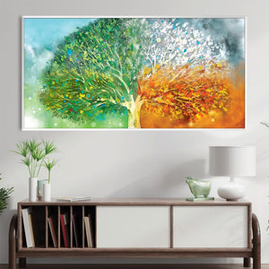 Tree Stages Canvas Art Clock Canvas