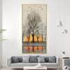 Treetops at Dusk Canvas Art Clock Canvas