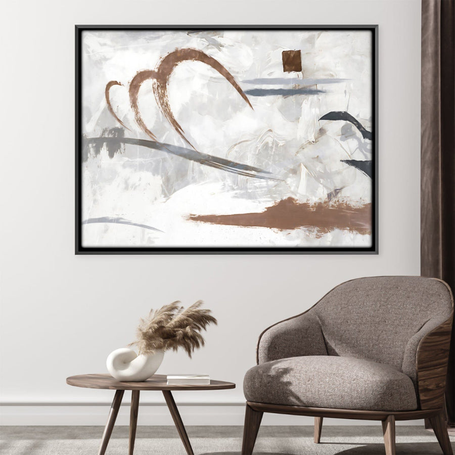 Trifecta Canvas Art 45 x 30cm / Unframed Canvas Print Clock Canvas