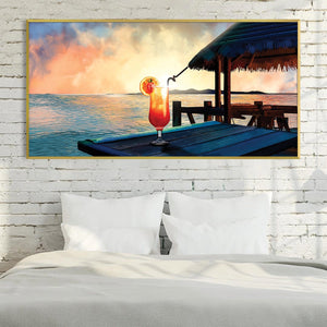 Tropical Delight Canvas Art Clock Canvas