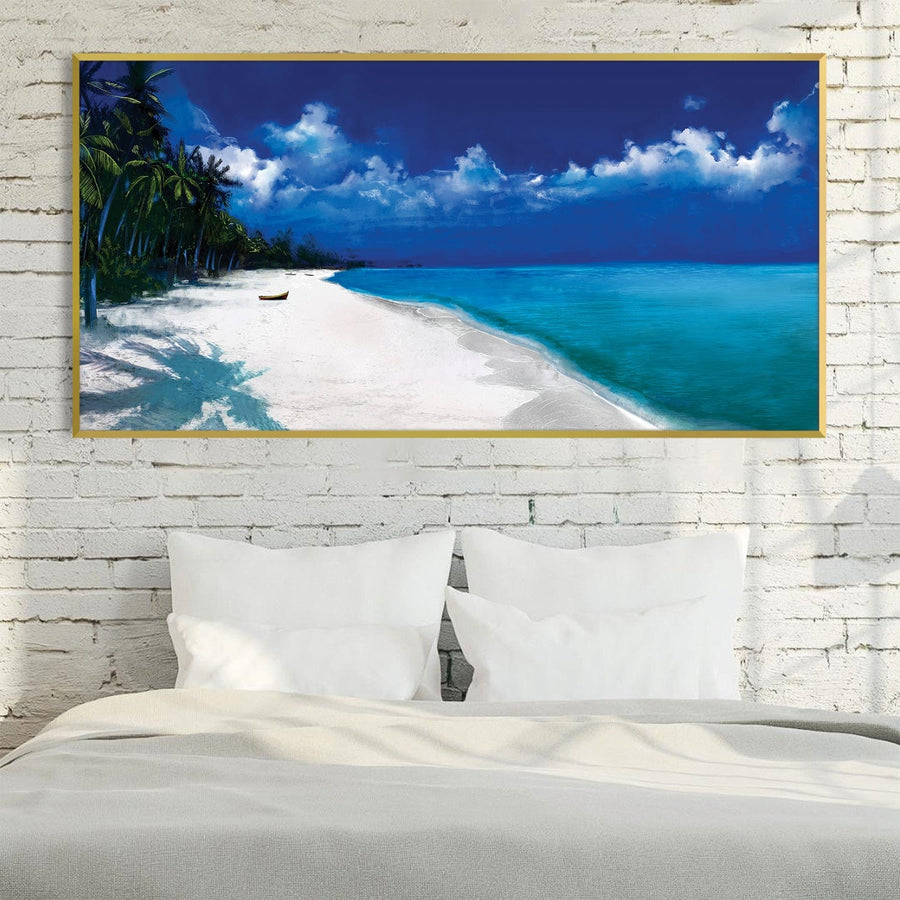 Tropical Escape Canvas Art Clock Canvas