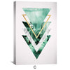 Tropical Geometry Canvas Art Clock Canvas