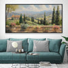 Tuscan Villa View Canvas Art 20 x 10in / Canvas Clock Canvas