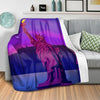 Twilight Liberty Blanket Blanket Clock Canvas