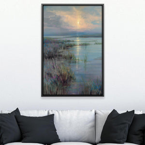 Twilight Over the Marsh Canvas Art 12 x 18in / Canvas Clock Canvas