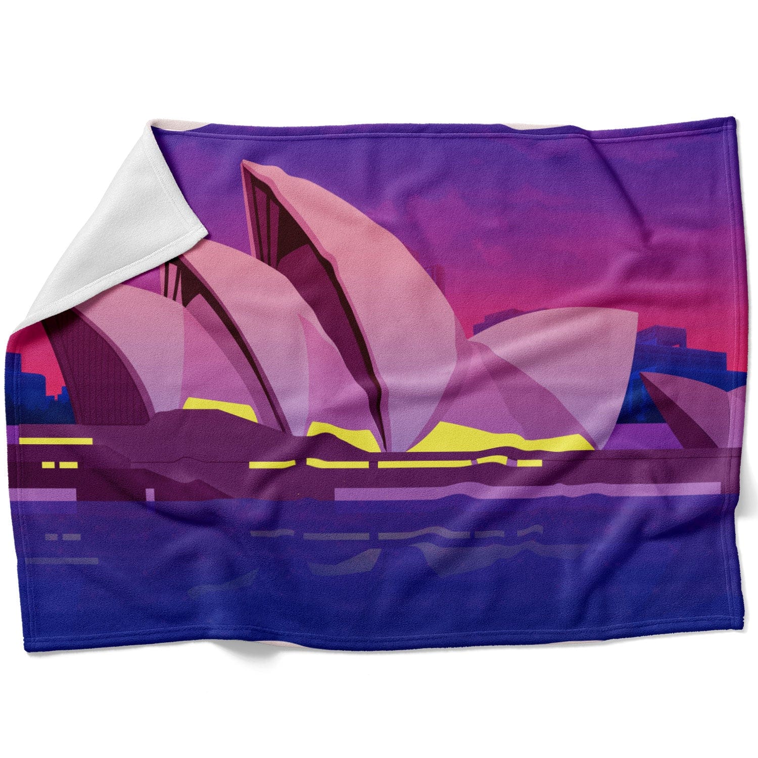 Twilight Sydney Blanket Blanket 75 x 100cm Clock Canvas