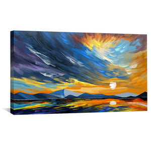 Twilight Tapestry Canvas Art Clock Canvas