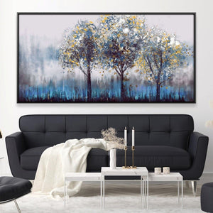 Twilight Trees Canvas Art 20 x 10in / Canvas Clock Canvas