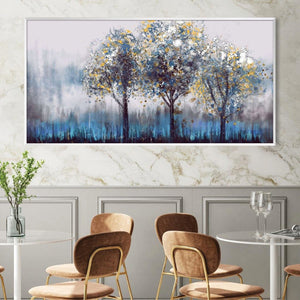 Twilight Trees Canvas Art Clock Canvas