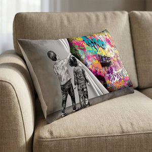 Uncovered Justice Cushion Cushion 13 x 19in Clock Canvas