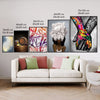 Under the Hoops Canvas Art Clock Canvas