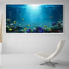 Underwater Beauty Canvas Art Clock Canvas