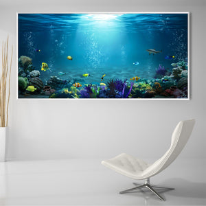 Underwater Beauty Canvas Art Clock Canvas