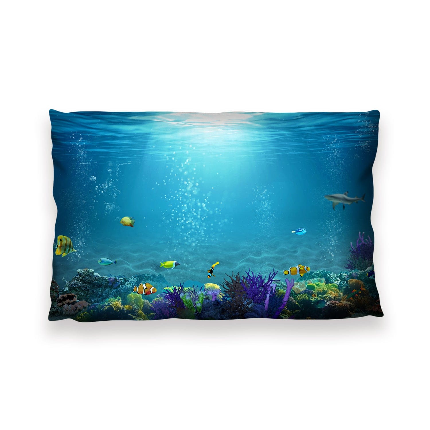 Underwater Beauty Cushion Cushion 13 x 19in Clock Canvas
