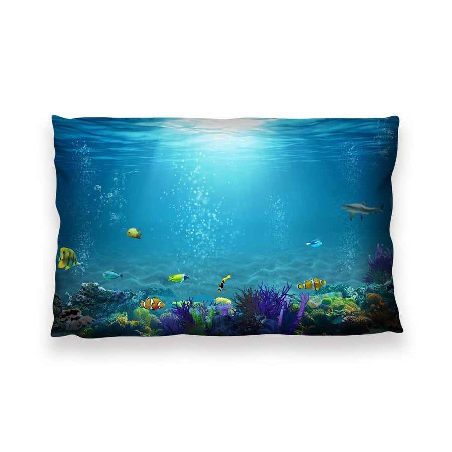 Underwater Beauty Cushion Cushion 13 x 19in Clock Canvas