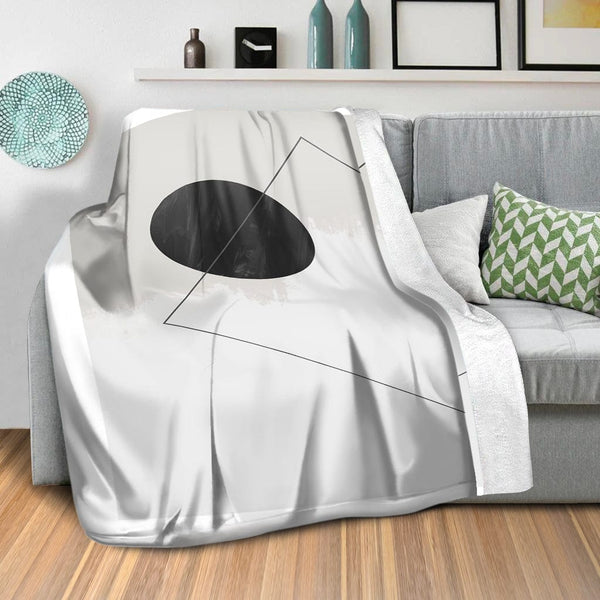 Unique Shapes A Blanket Blanket Clock Canvas