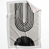 Unique Shapes B Blanket Blanket 75 x 100cm Clock Canvas