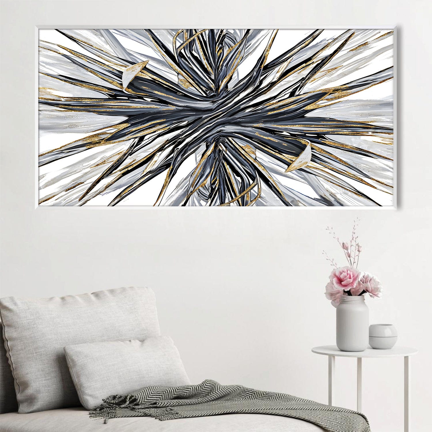 Unraveling Spiral Canvas Art Clock Canvas