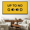 Up To No Good Canvas Art Clock Canvas