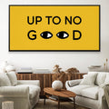 Up To No Good Canvas Art Clock Canvas