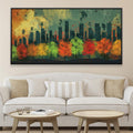 Urban Autumn Canvas Art Clock Canvas