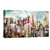 Urban Skylines Canvas Art Clock Canvas