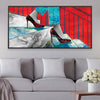 Urban Stiletto March Canvas Art Clock Canvas