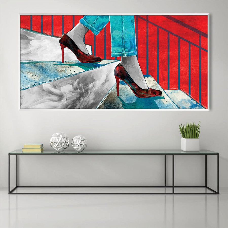 Urban Stiletto March Canvas Art Clock Canvas