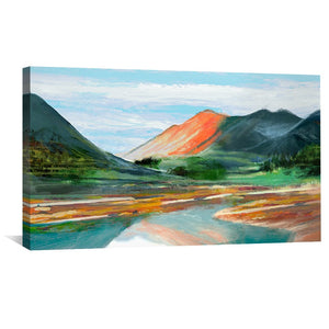 Valley of Colors Canvas Art Clock Canvas