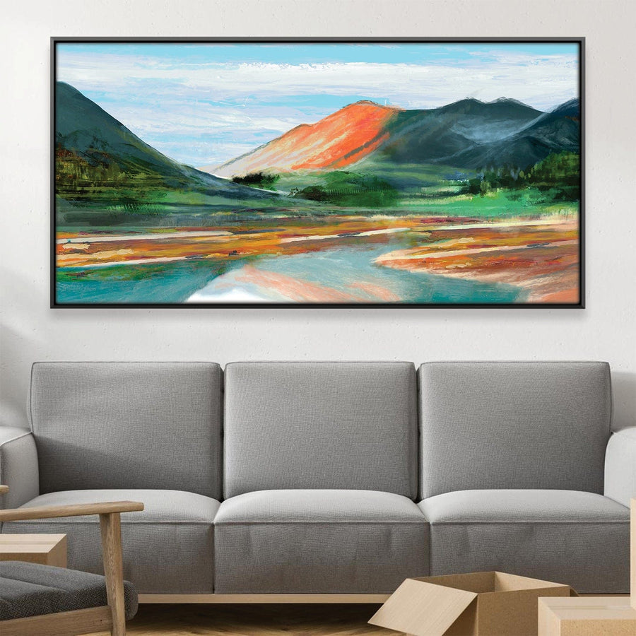 Valley of Colors Canvas Art Clock Canvas