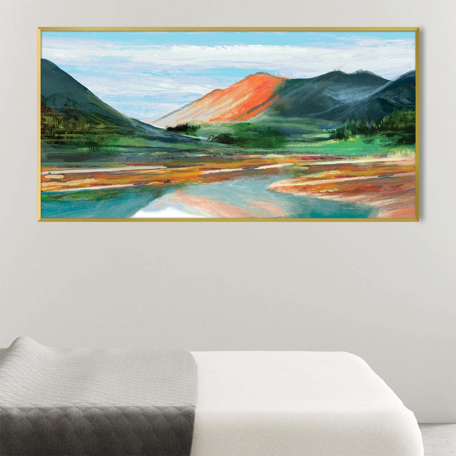 Valley of Colors Canvas Art Clock Canvas