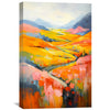 Valley of Fire and Bloom Canvas Art Clock Canvas