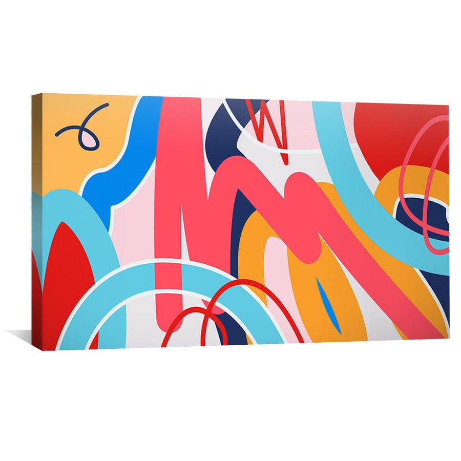 Varied Lines Canvas Art Clock Canvas