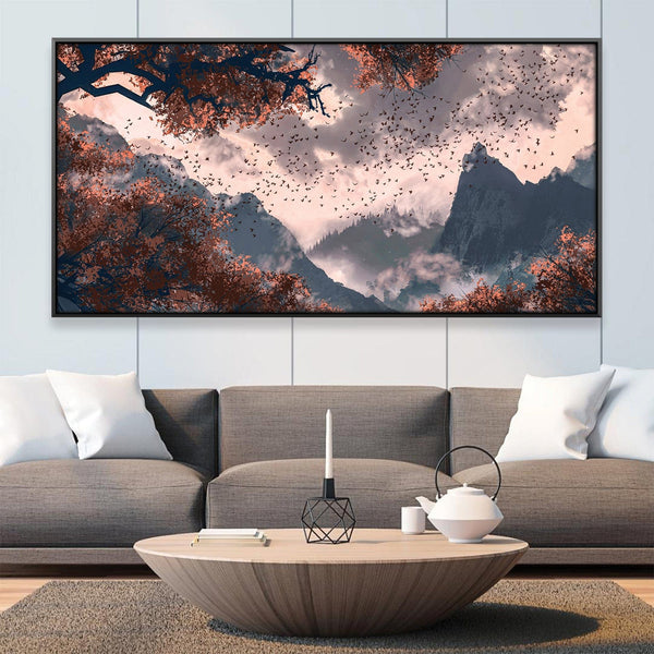 Veil of Autumn Canvas Art 20 x 10in / Canvas Clock Canvas