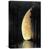 Veil of the Night Moon Canvas Art Clock Canvas