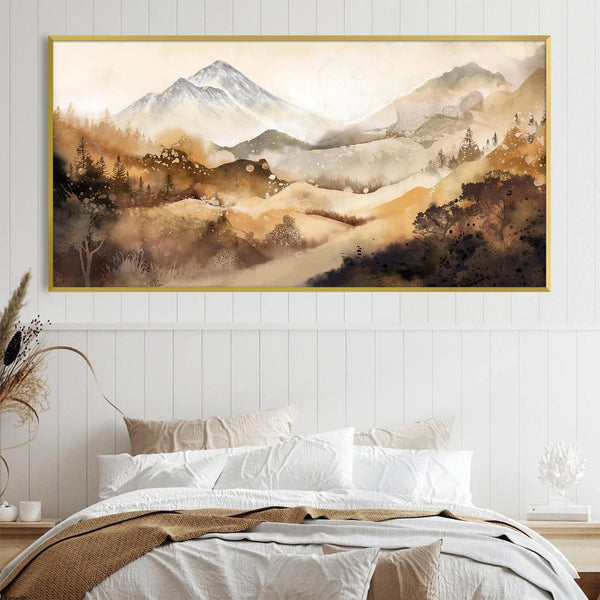 Veil of the Valley Canvas Art Clock Canvas