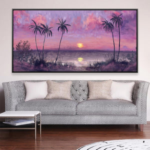 Velvet Horizon Canvas Art 20 x 10in / Canvas Clock Canvas