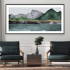 Verdant Cliffs Canvas Art Clock Canvas
