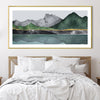 Verdant Cliffs Canvas Art Clock Canvas
