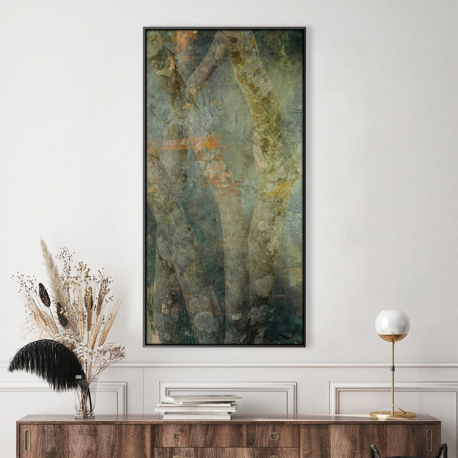 Verdant Mist Canvas Art Clock Canvas