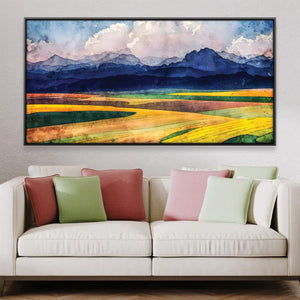 Verdant Vista Canvas Art 20 x 10in / Canvas Clock Canvas